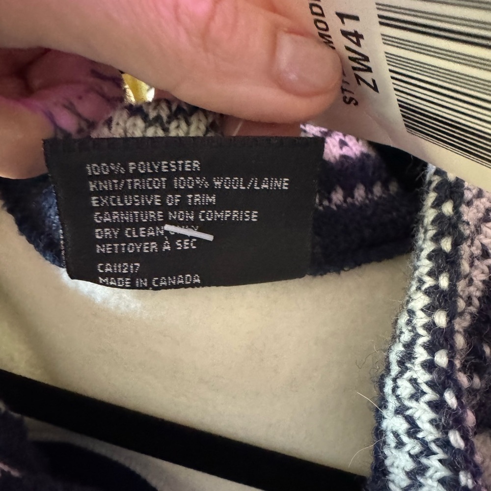 Sheridan Black Canyon sweater accent fleece nwt size medium - Picture 9 of 9